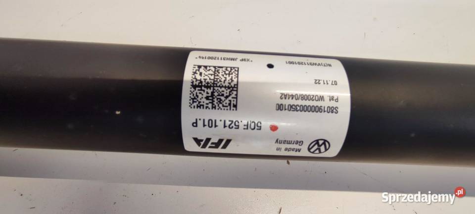 VW TIGUAN II WAŁ NAPĘDOWY 4X4 2023 5QF521101P