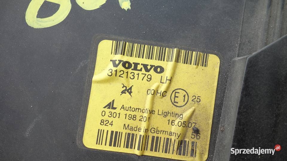 REFLEKTOR LEWY LAMPA LEWA PRZÓD VOLVO S40V50 827 Ruda Śląska sprzedam