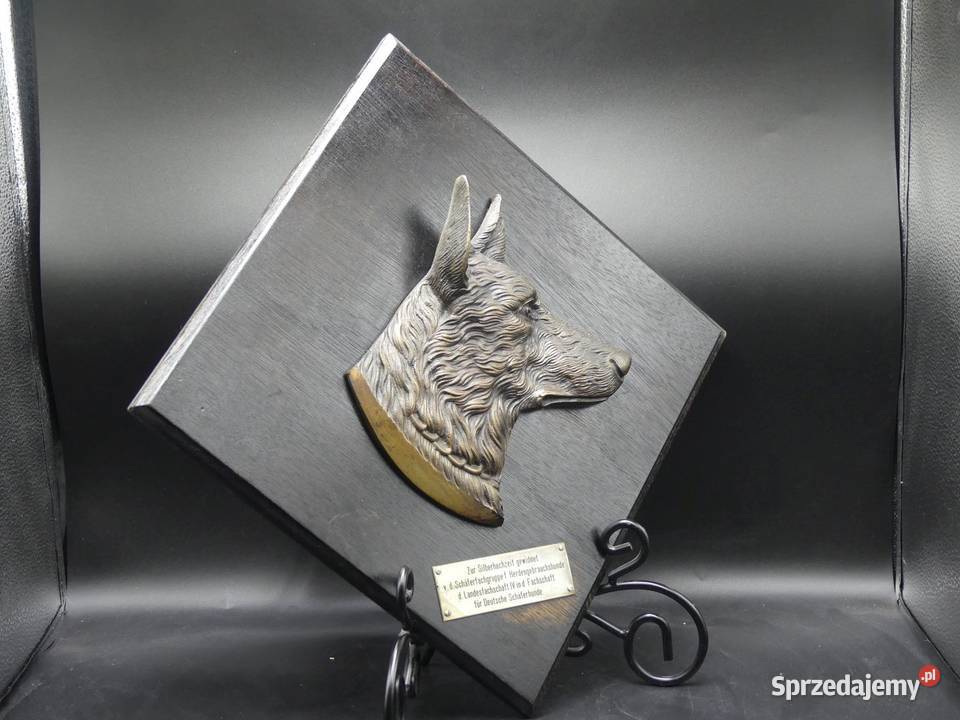 Duża dekoracyjna plakieta z owczarkiem Poznań