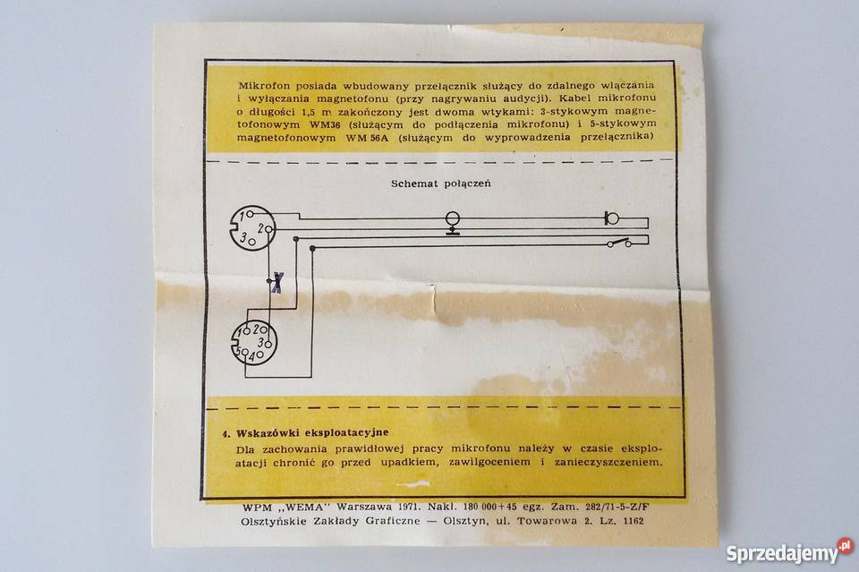 Mikrofon Unitra Tonsil MD012 zabytek elektroniki Elektronika Warszawa