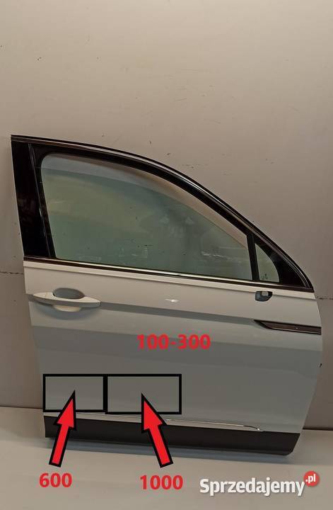 VW TIGUAN DRZWI PRAWY PRZÓD LC9A 2022 Drzwi dolnośląskie