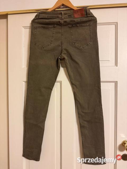 Jeansy męskie 3232 Carry khaki bawełna ze Rozmiar S śląskie Częstochowa
