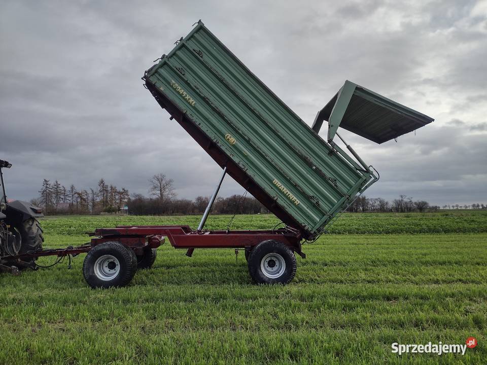 Przyczepa wywrotka 3 stronna Brantner 12ton nieuszkodzony Maszyny rolnicze łódzkie Sieradz