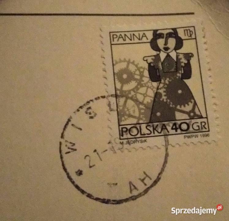 Pocztówka Wisła Jawornik 1997r Znaczek Dąbrowa Górnicza