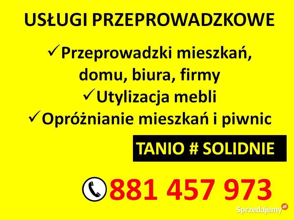 Przeprowadzki odbiór starych mebli Zgierz