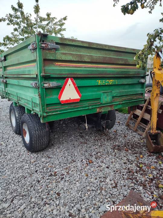 Przyczepa farma 10 ton tandem nieuszkodzony Nowa Słupia