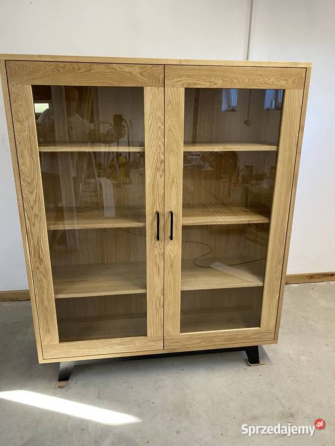 Witryna biblioteczka dębowa śląskie Złochowice