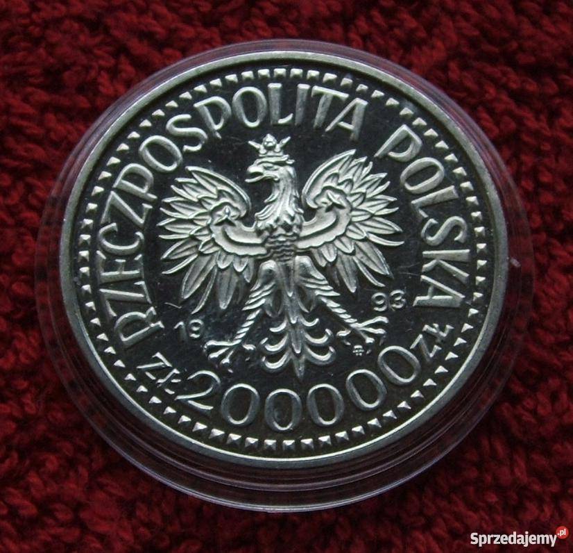 MONETA 200000 KRÓL KAZIMIERZ JAGIELLOŃCZYK1993 Katowice sprzedam