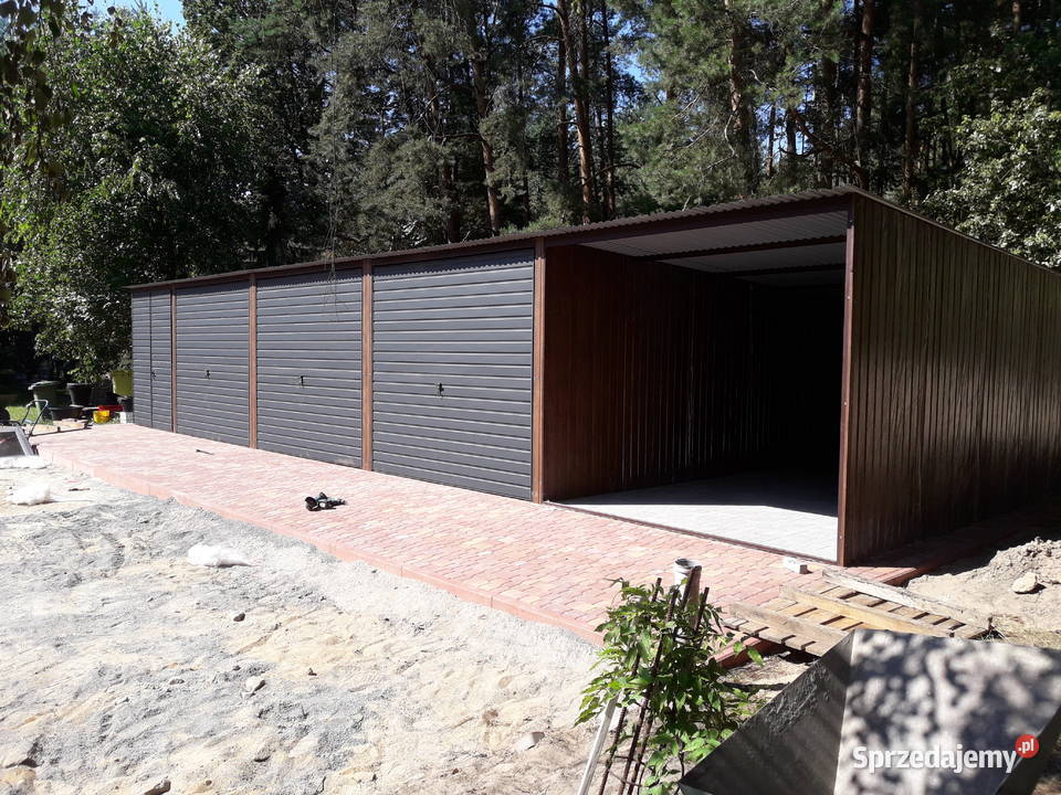 Garaż blaszany 10x6 Hala Garaże Blaszane Wiata samodzielny Garaże i miejsca postojowe Piotrków Trybunalski