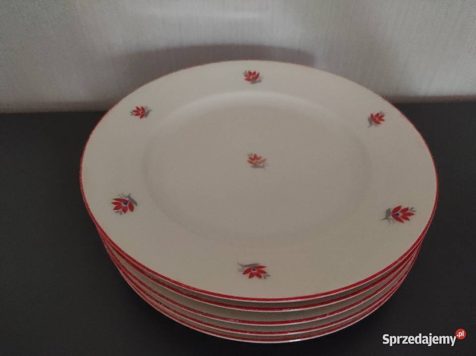 Talerze porcelana Schumann antyk 1945r