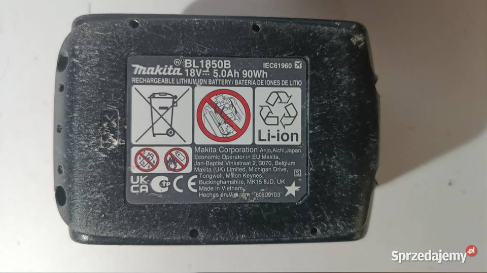 Szlifierka kątowa Makita 18V śląskie Katowice