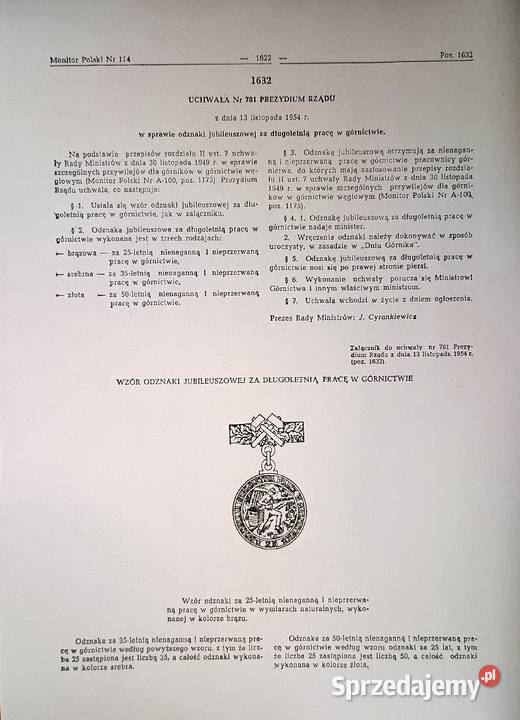 Medal kolekcjonerski górnictwo PRL Pozostałe Częstochowa