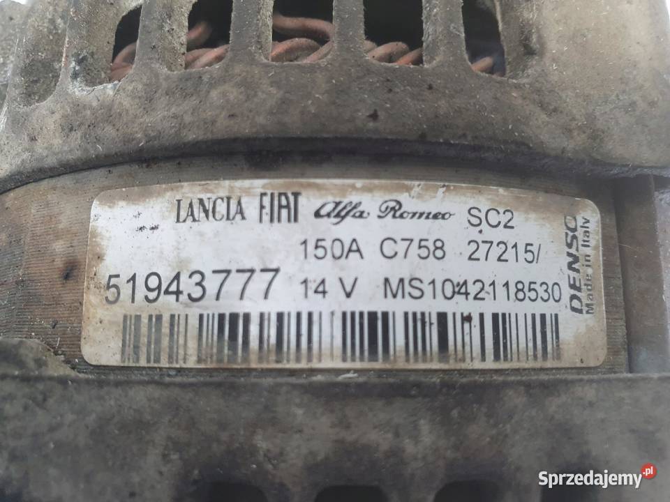 ALTERNATOR Fiat Doblo II 16 MJet 150A 51943777 lubelskie