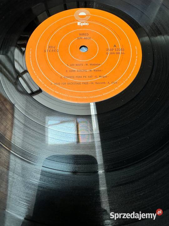 Jeff Beck Wired NMM Japan Obi LP 1978 Epic 25AP płyta winylowa Rumia
