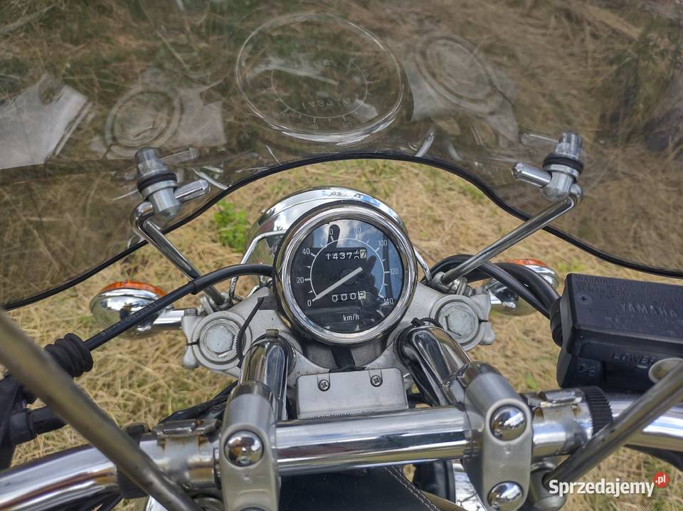 Yamaha virago 1 GR Chopper szyba skorzane sakwy Wólka Łękawska