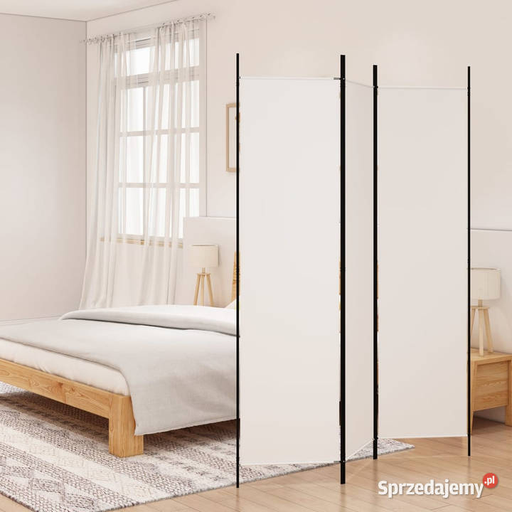 Parawan 3panelowy biały150x200 tkanina WM350178 Warszawa