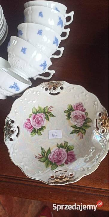 Miseczka z różami Opalizowana porcelana Z pomorskie Gdańsk