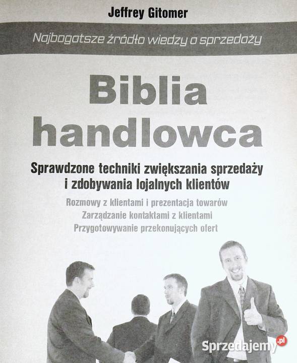 Biblia handlowca Jeffrey Gitomer miękka Chełm sprzedam