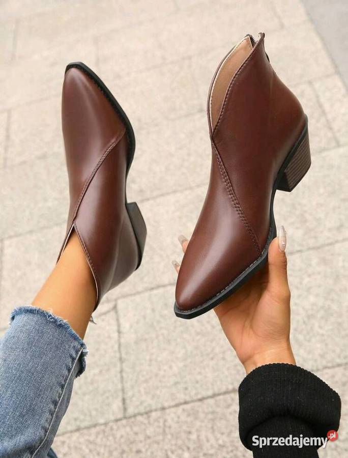 Brytyjski styl Zabytkowy Buty Kozaki śląskie Chorzów