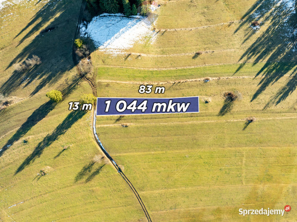 Słoneczny południowy stok w Rzepiskach polna małopolskie Rzepiska
