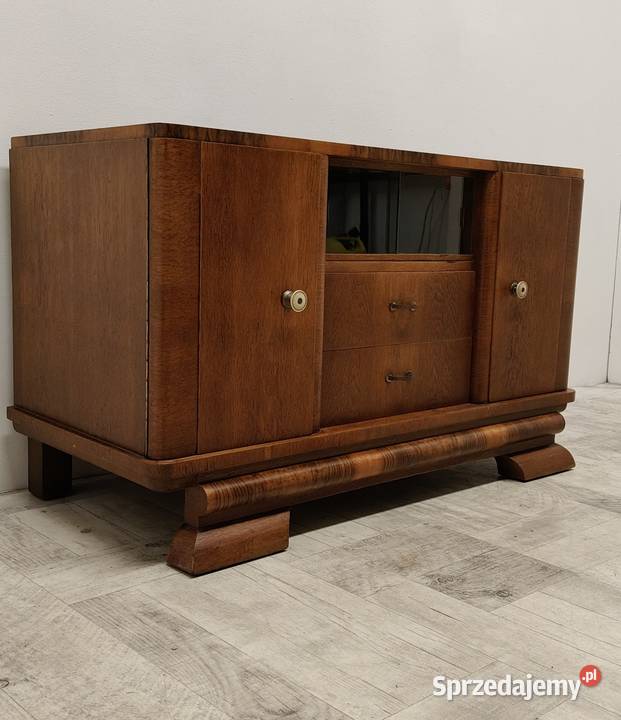 komoda art Deco lata 40te vintage design fornir Radomsko