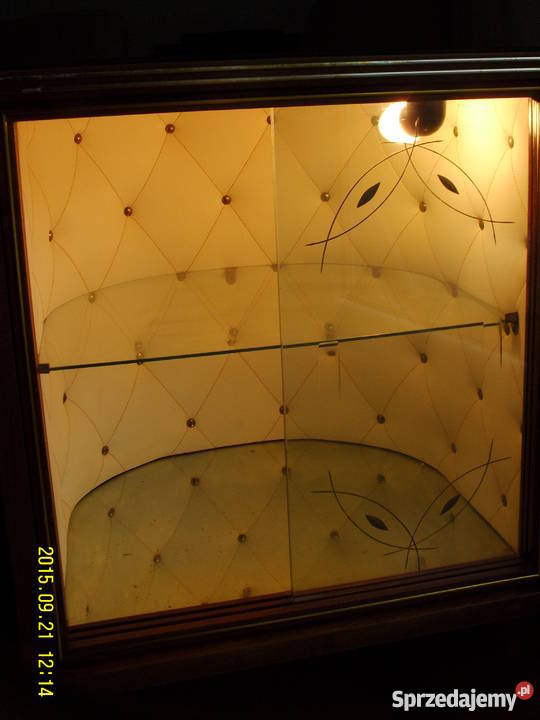 Szafkabarek podświetlany tapicerowany 100 PRL Warszawa