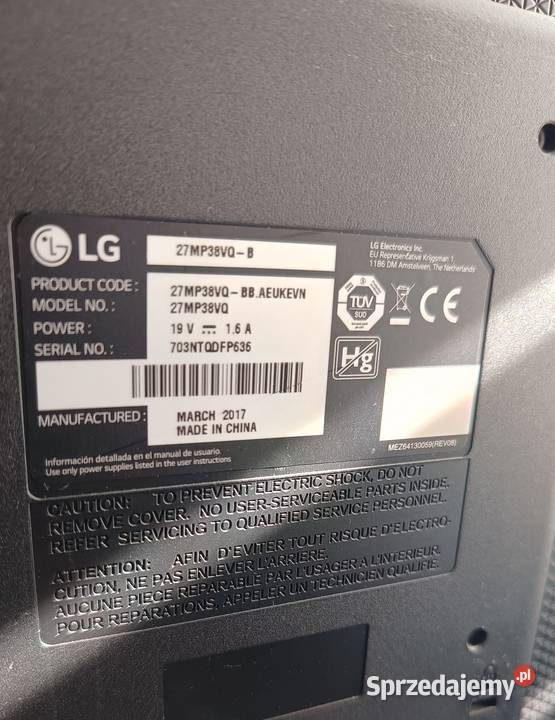 Monitor LG 27MP38VQB dolnośląskie