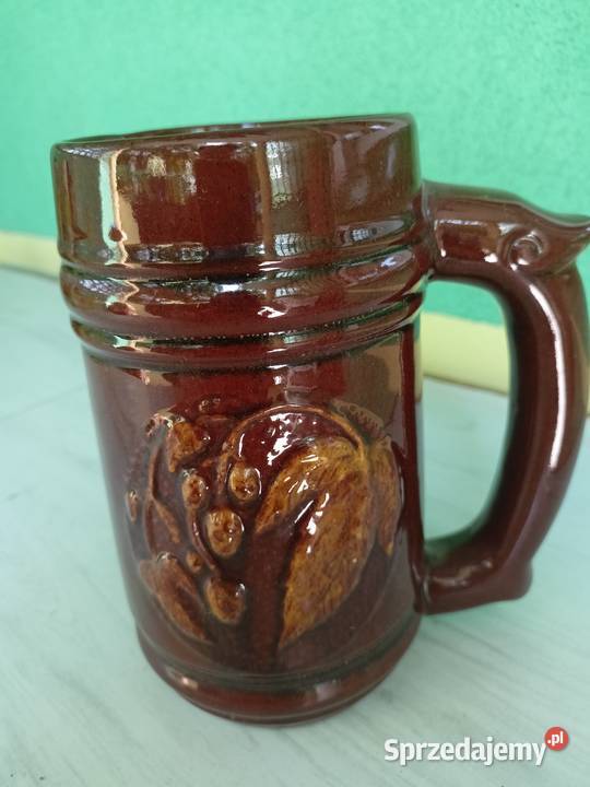 Kufel ceramiczny fajans Tarnobrzeg