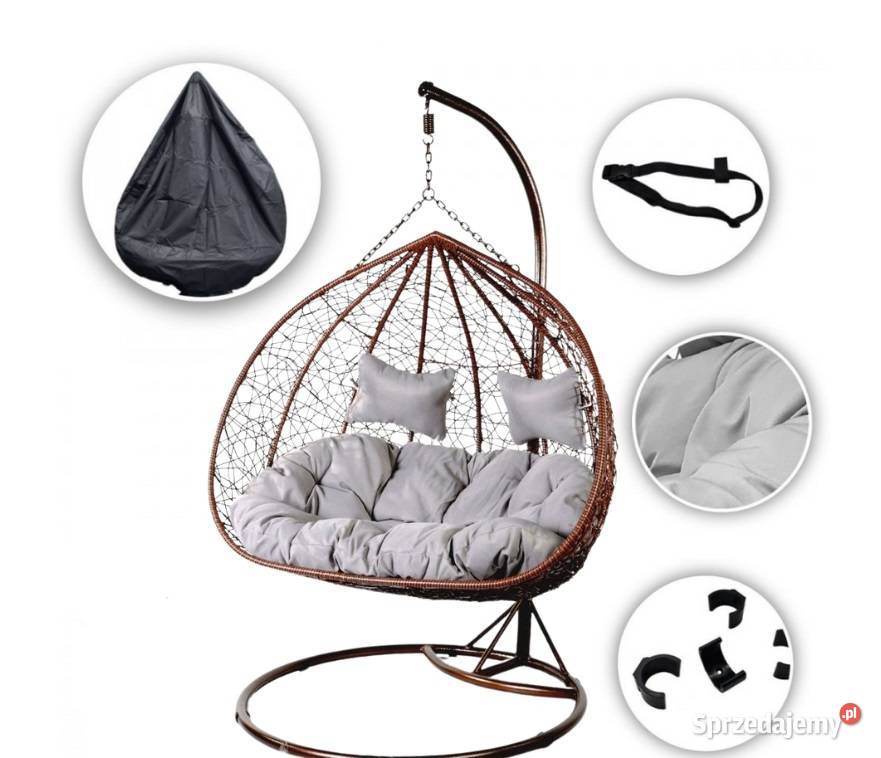 Fotel wiszący kokon wolnostojący BAHAMA Skawina