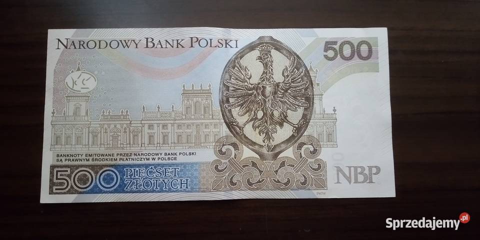500 złotych seria AO numery sobie 2017 Lublin