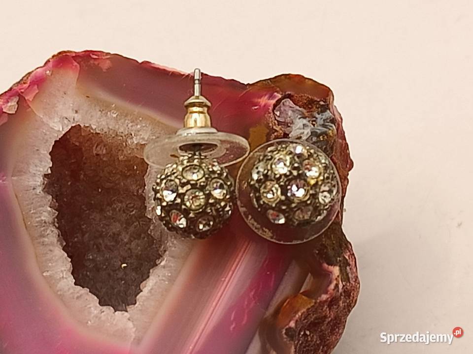 Kolczyki kuleczki z kryształkami Kolczyki