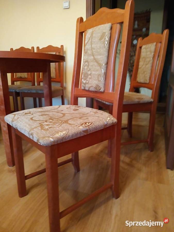 stół rozkładany z krzesłami 90cm Bydgoszcz