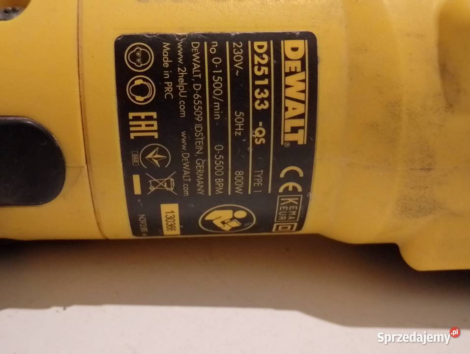 Młotowiertarka Dewalt D25133 800 Wat Wiertarki i wkrętarki Stopnica
