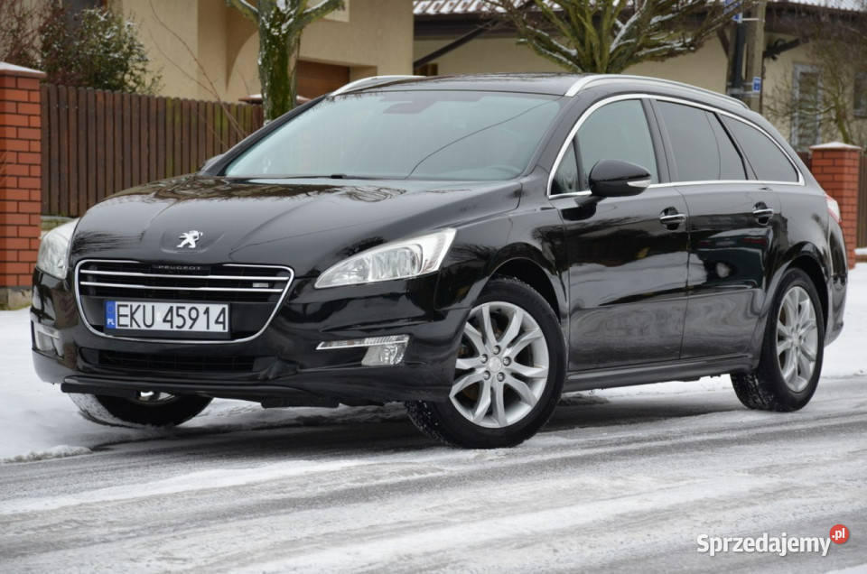 Peugeot 508 SW Czarny 16eHDI 114 Serwis Panorama gniazdo USB Motoryzacja Kutno