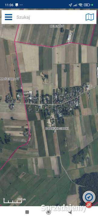 Działka rolnobudowlana Borki-Kosiorki