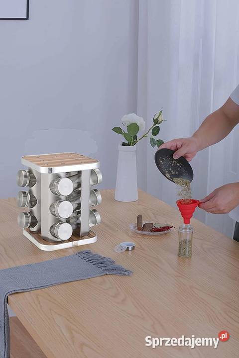 Zestaw 12 pojemników szklanych z stojakiem małopolskie