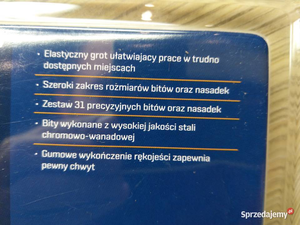 NAJTANIEJ Wkrętak z Elastycznym Grotem 31el Bity