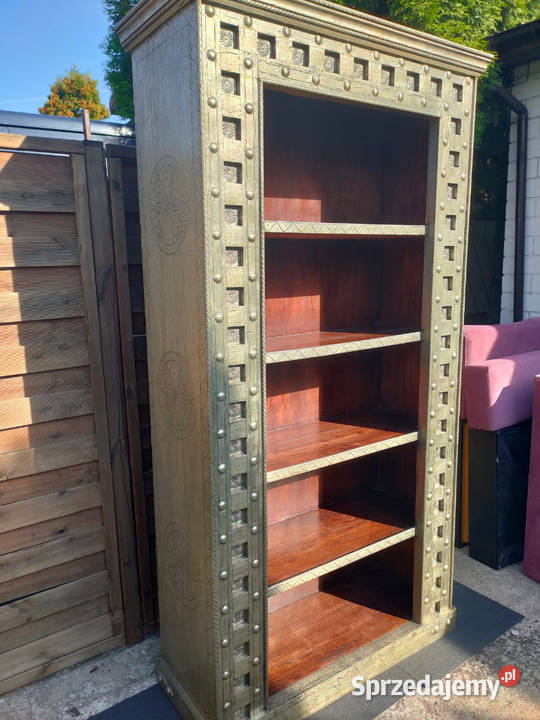 Regał kolonialny drewno metal egzotyczne Warszawa