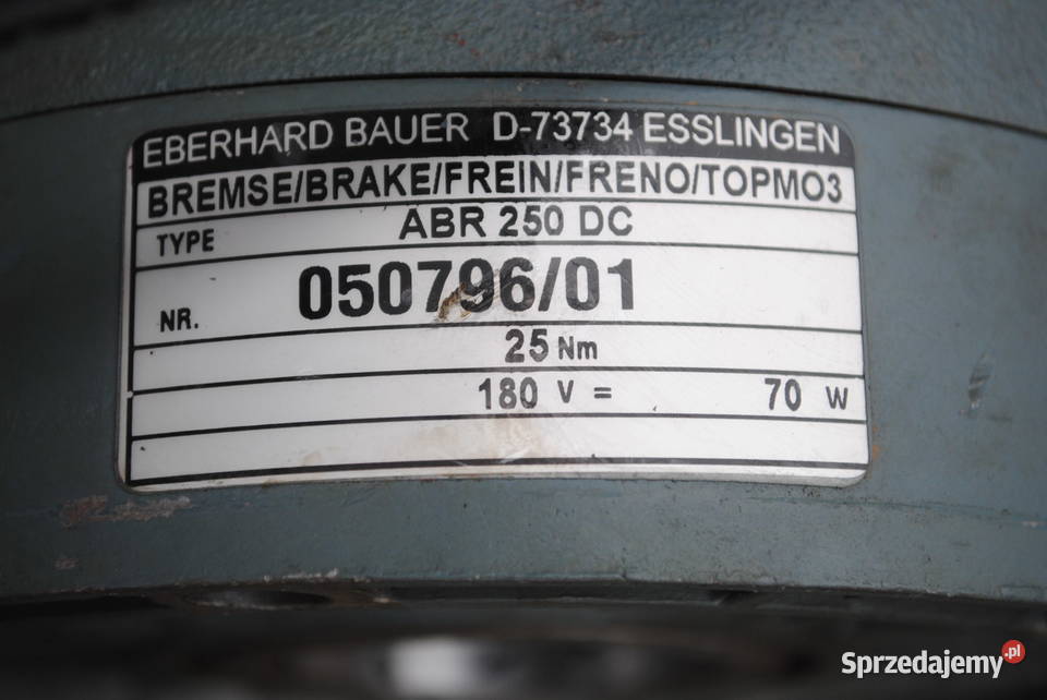 HAMULEC silnika elektrycznego 230V BAUER