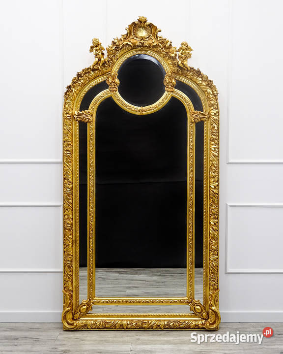 ZŁOTE DUŻE LUSTRO do SALONU GARDEROBY LUSTRO Lustra Kalisz