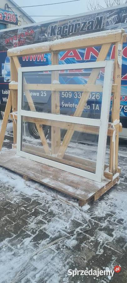 OKNO KacprzaK 160x138 FIX OKNA Używane Witryna Okna ścienne Siedlce