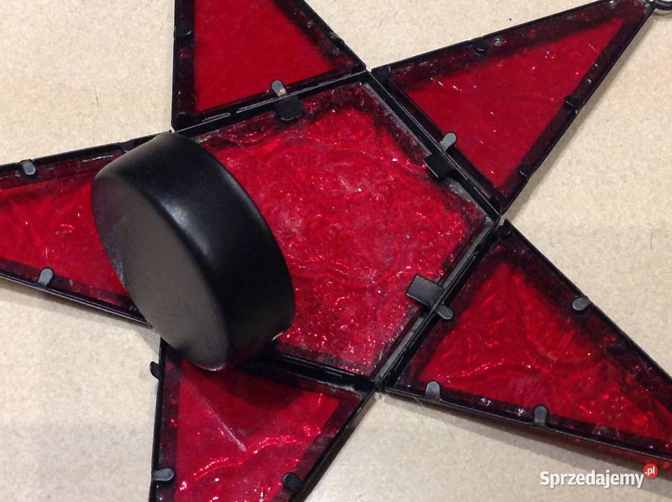 Czerwona Gwiazda Szklana Lampion Nowa Sól