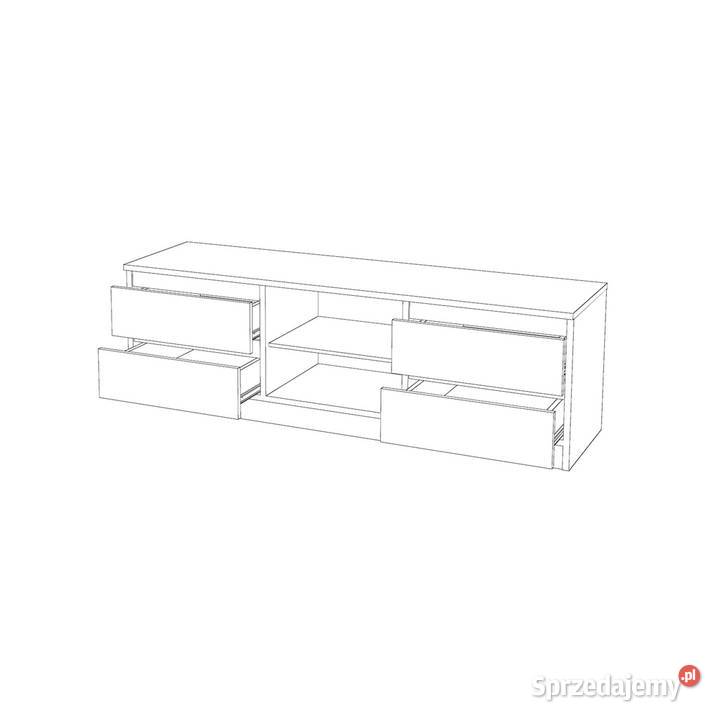 Szafka Rtv Stojący Stolik Nowoczesny 138 Quattro 138cm RTV Elbląg sprzedam