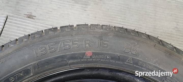 Koło Dojazdowe Zapasowe Do Peugeot Citroen 195 Opony i felgi Nowa Sól