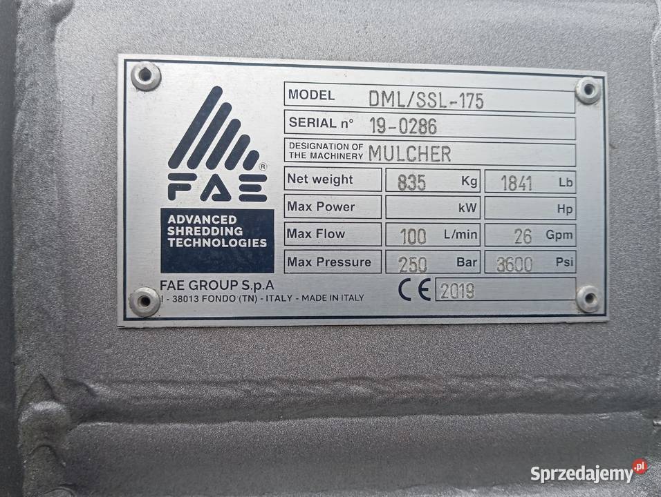 Mulczer FAE DMLSSL 175 Tychy
