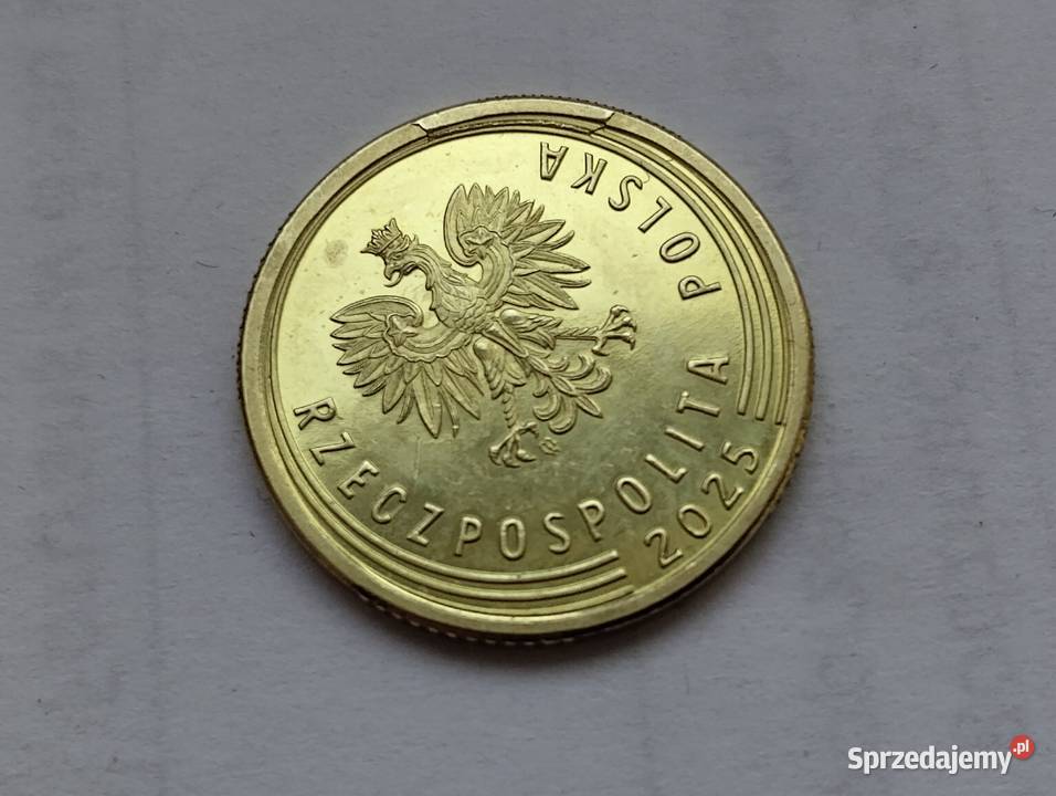 Moneta 5 groszy 2025 z błędem tłoczenia mazowieckie Warszawa