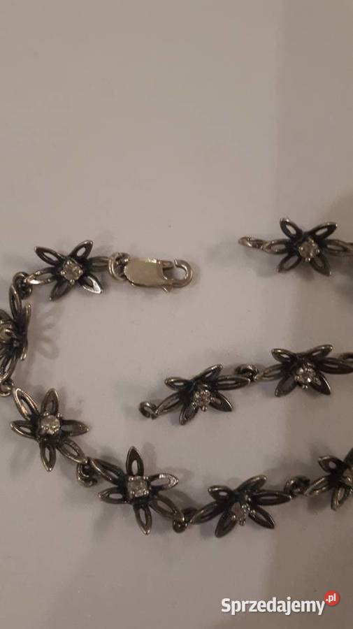 bransoletka srebrna kwiatuszki Radom