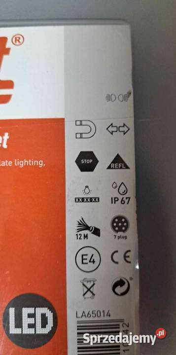 ZESTAW LAMP TYLNYCH LED NA MAGNES 12M 1224V Elektryka i zapłon lubelskie Bełżyce