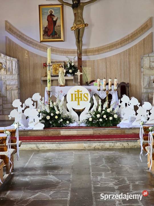Hostia w dłoniach Dekoracja kościoła na Pierwszą Pozostałe Jasienica Rosielna