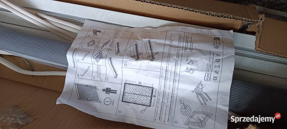 Moskitiera okienna 100x120 można przycinać Gorzów Wielkopolski sprzedam